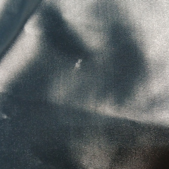 Dolls Kill Sugar Thrillz Cloudy Exes & OMGs Blue Satin & Marabou Flare Pants XXL - Picture 9 of 15